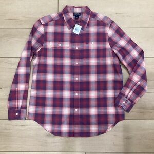 NWT Ralph Lauren Boys Long Sleeve Plaid Shirt Size XL (18/20)